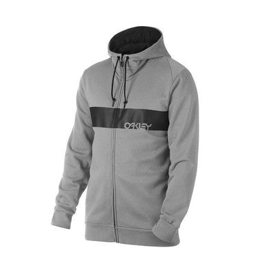 Oakley Crossbar Mark II FZ Hoodie - Athletic Heather Grey