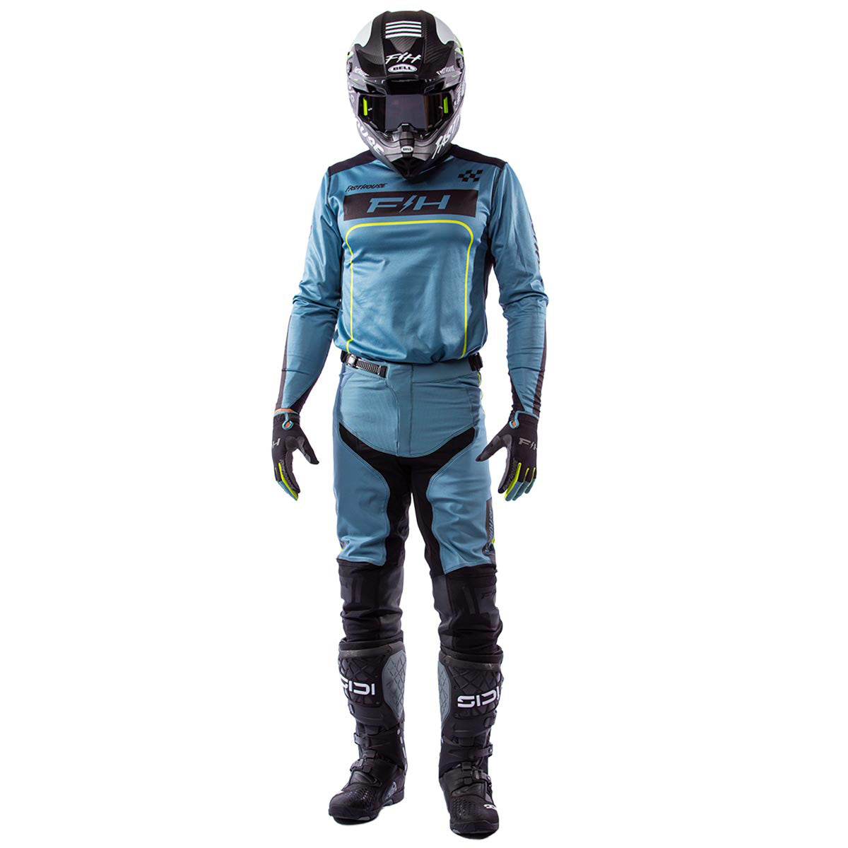 Fasthouse Racing Grindhouse Pro ApexMX Gear Set - Slate/Flo Green