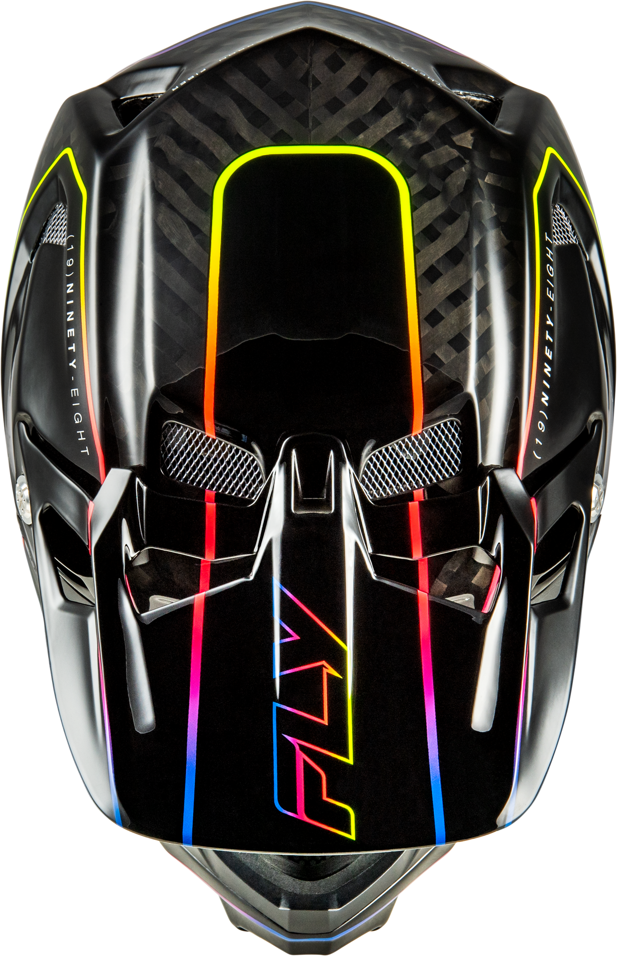 Fly Racing Werx-R Flow Carbon Helmet - Black Carbon/Black/Multi