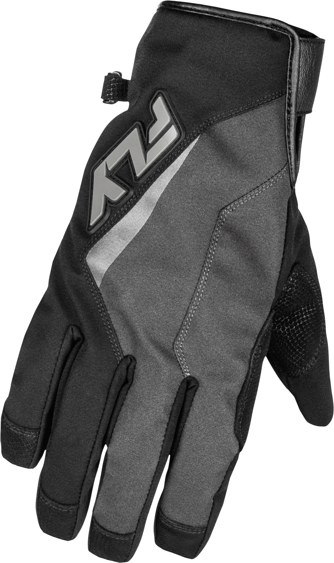Fly Racing Title Long Gloves - Grey/Black