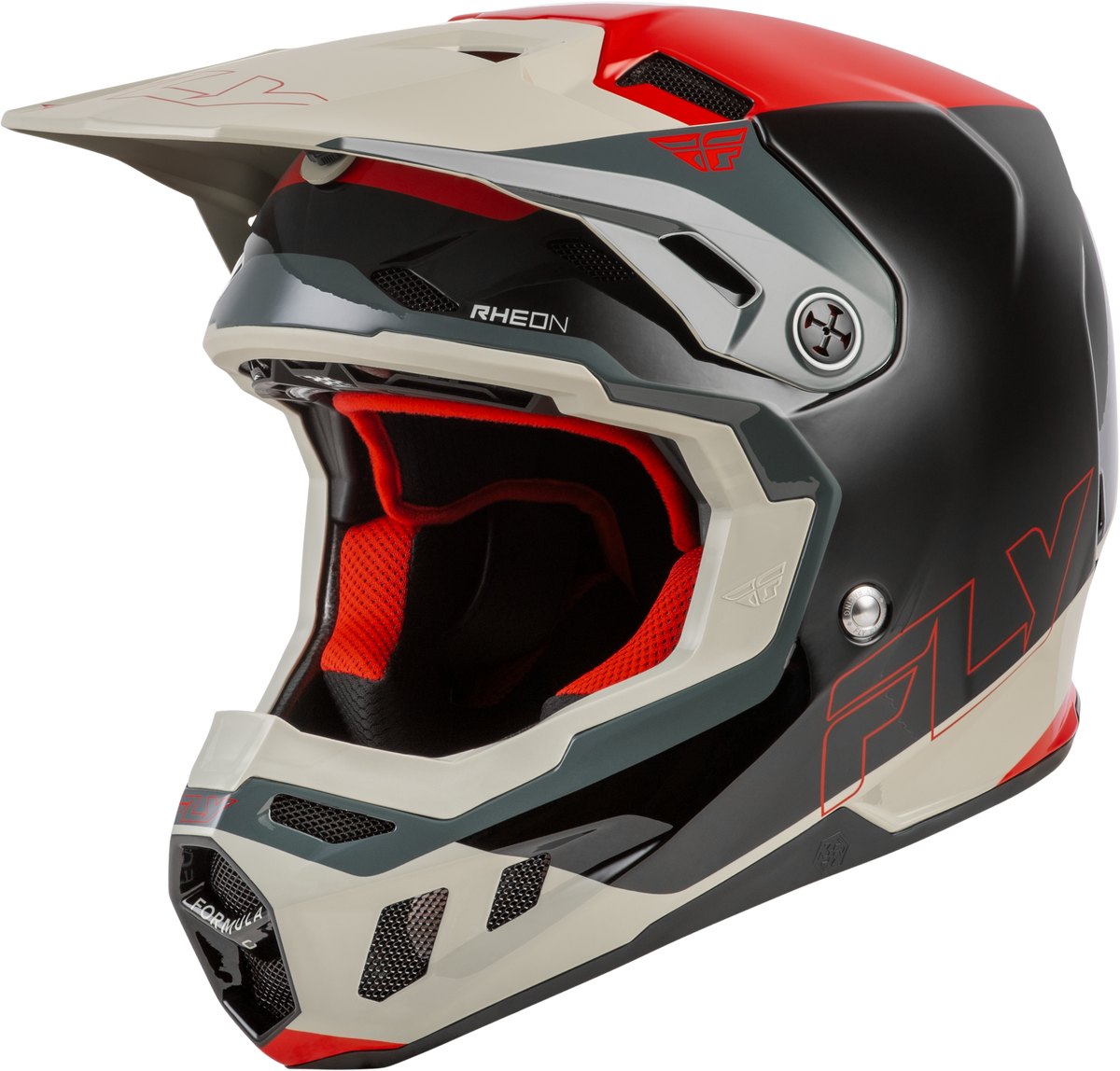 Fly Racing Formula CC Glide Helmet - Black/Red/Grey