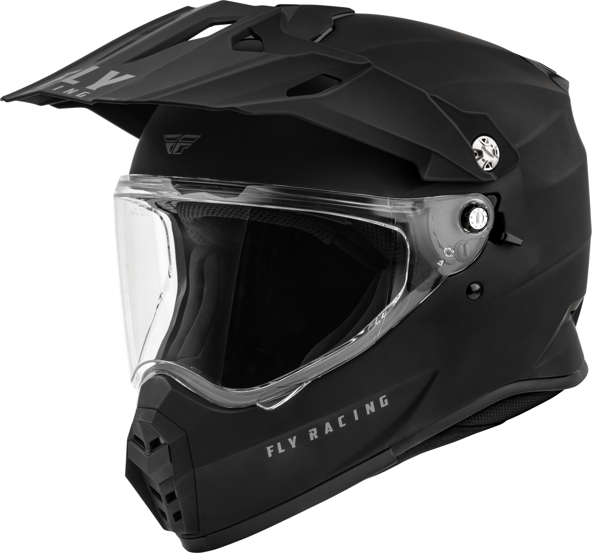 Fly Racing Trekker Solid Helmet - Matte Black