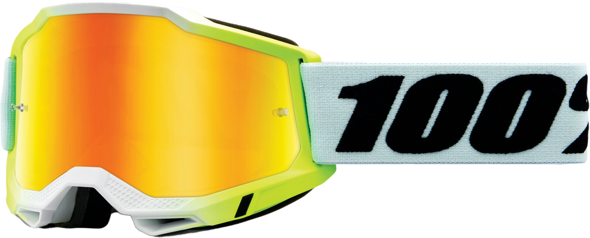 100% Accuri 2 Goggles CLOSEOUT Dunder / Mirror / Yellow Lens