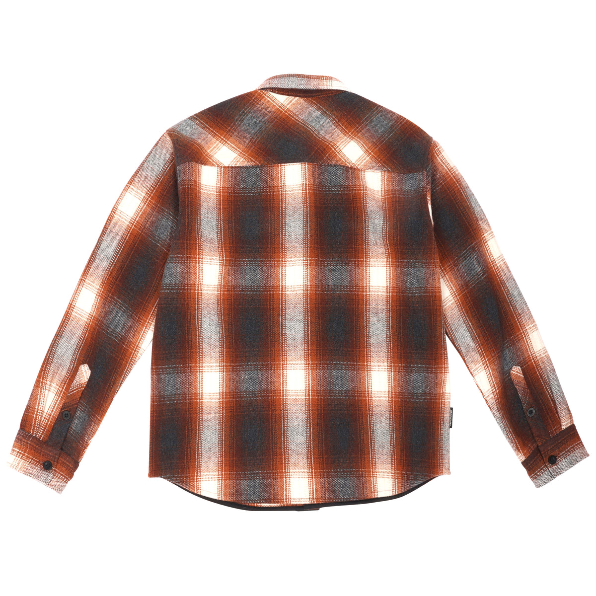 Fasthouse Folsom Heavyweight Flannel Long Sleeve Shirt - Rust