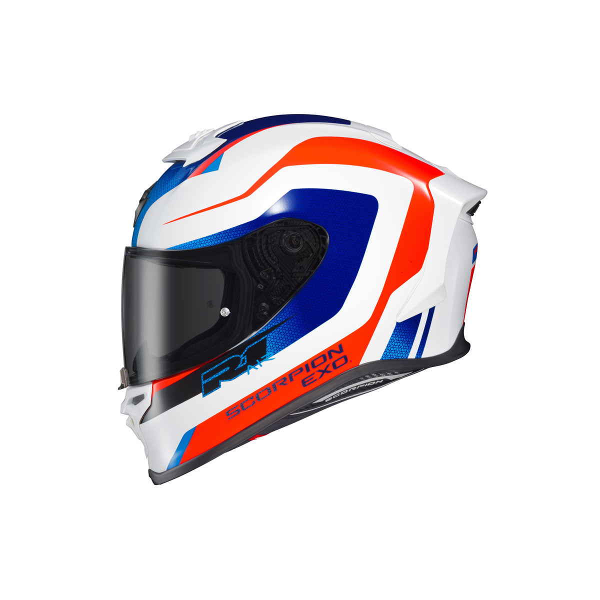 Scorpion EXO-R1 Air Full Face Helmet Hive (Red/Black, Medium)