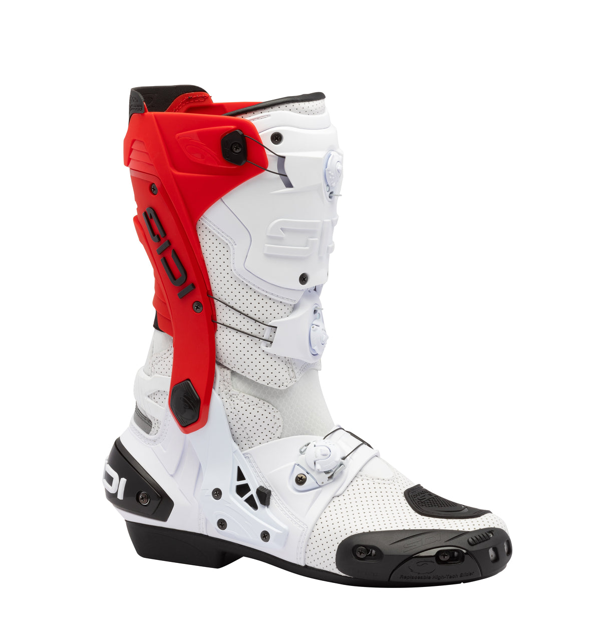 Sidi Rex Air Boots - White/Red