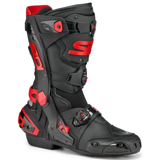 Sidi Rex Air Street Motorcycle Boots - Black/Red
