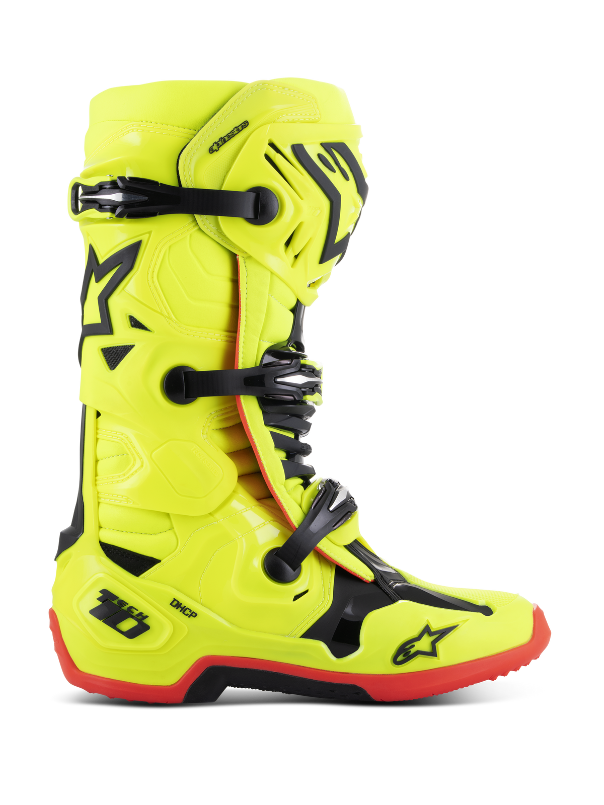 Alpinestars Tech 10 Boots - Yellow Fluo/Black/Red Fluo