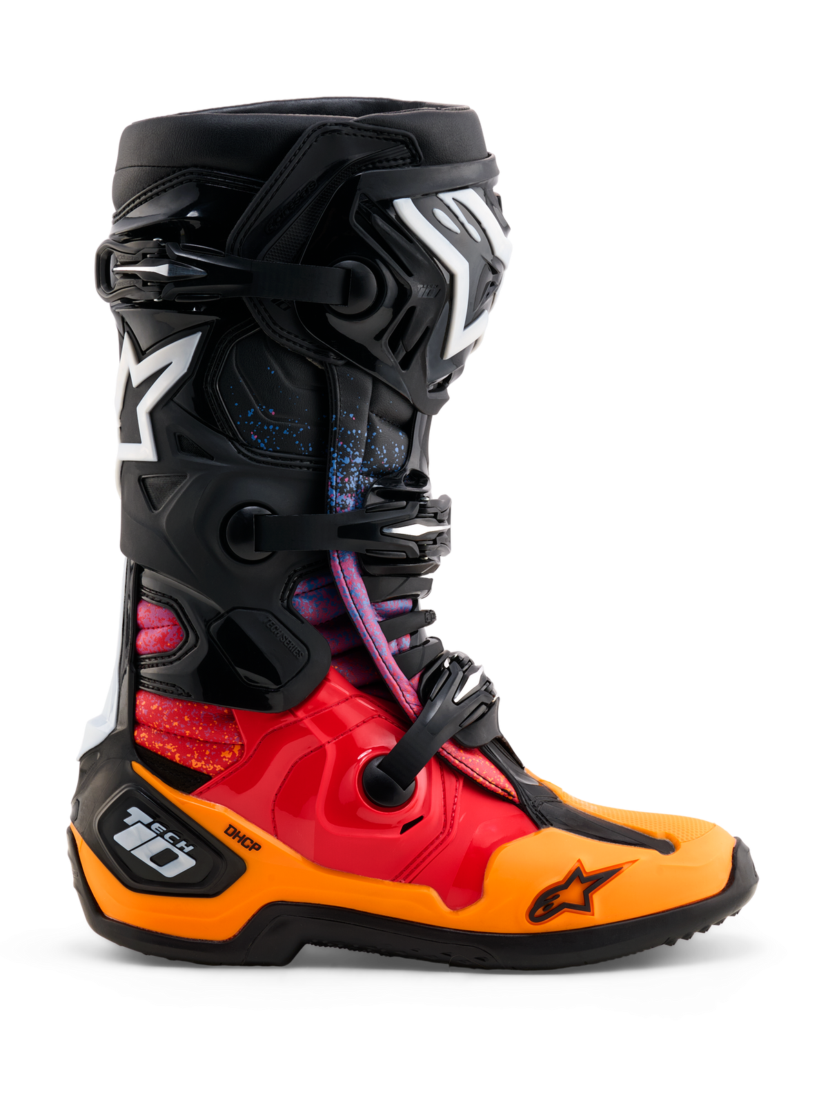 Alpinestars Limited Edition Tech 10 Black Hole Boots - Black Burst