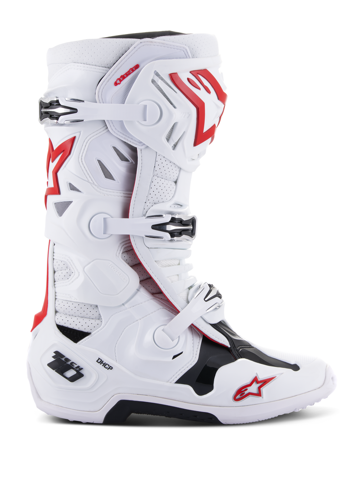 Alpinestars Tech 10 Supervented Boots - White/Bright Red