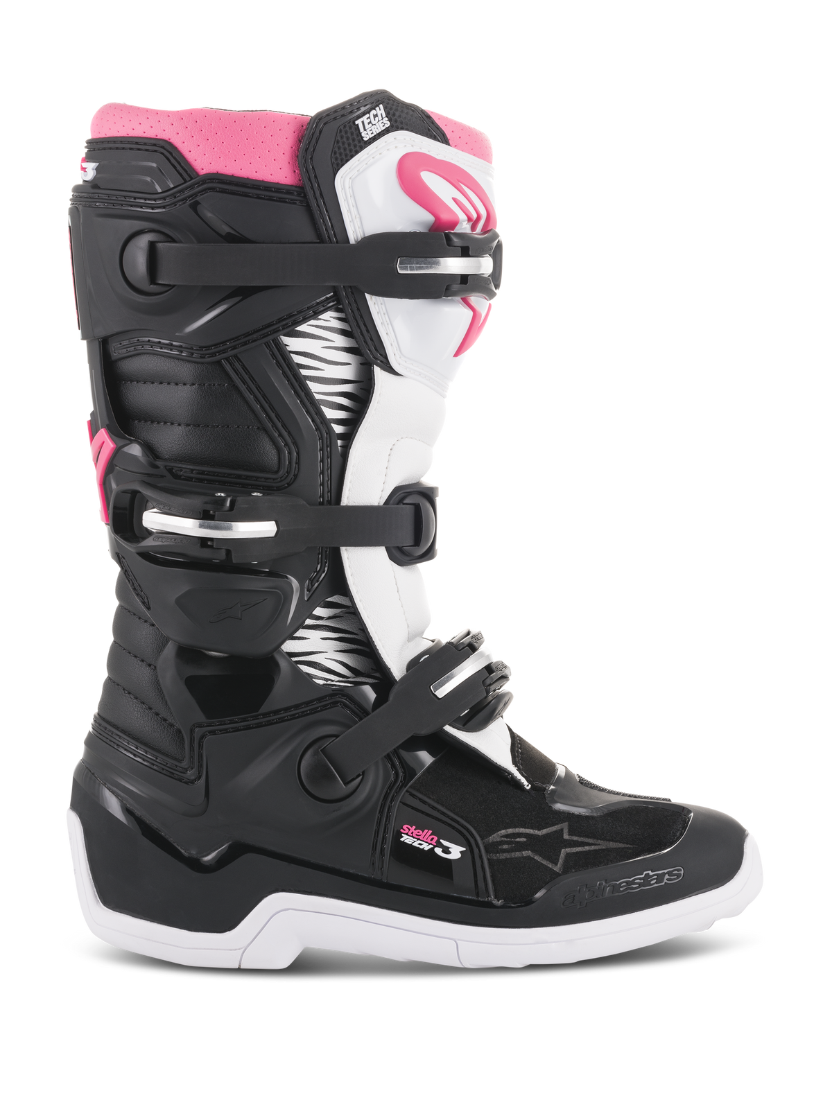 Alpinestars Women Stella Tech 3 Boots - Black/White/Pink