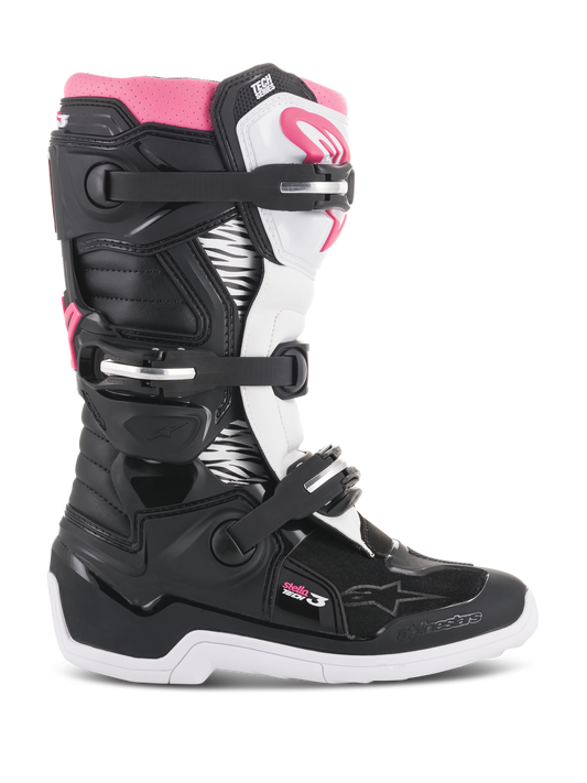 Alpinestars Women Stella Tech 3 Boots - Black/White/Pink