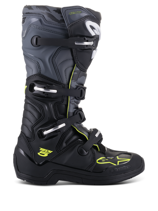 Alpinestars Tech 5 Boots - Black/Gray/Yellow Fluo