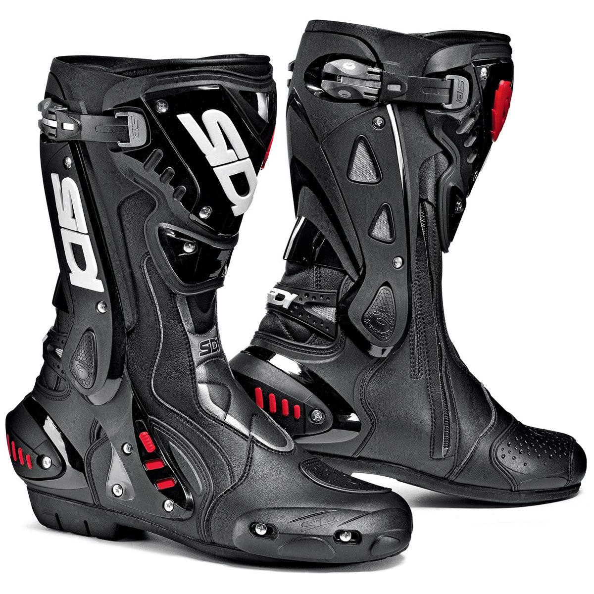 Sidi St Street Motorcycle Boots - Black/Black