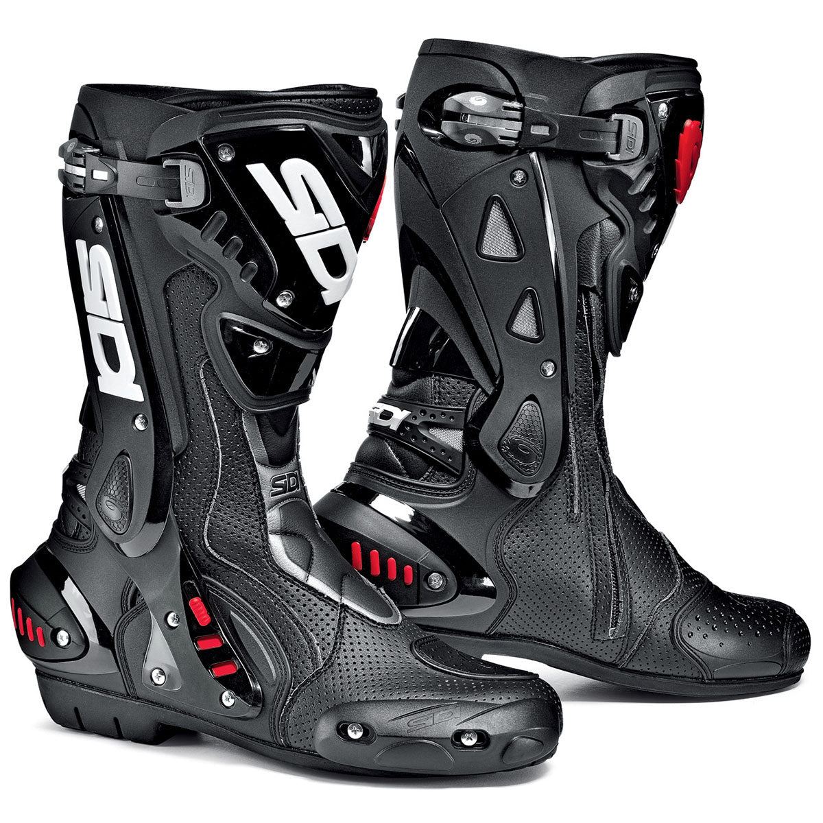 Sidi St Air Street Motorcycle Boots - Black/Black