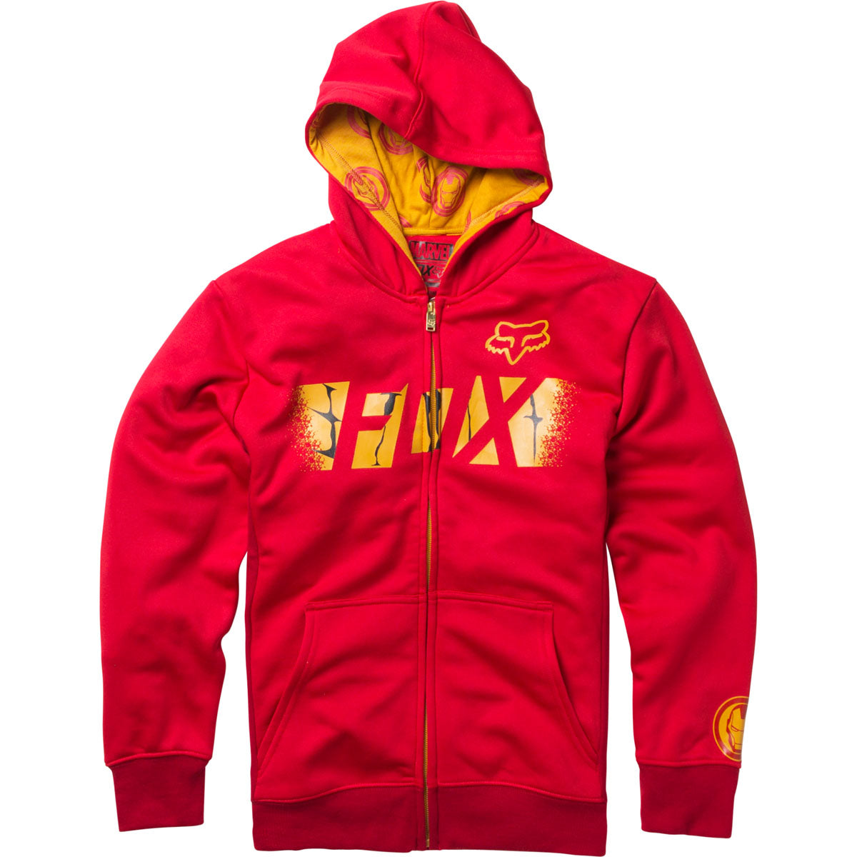 Fox Racing Youth Marvel Iron Man Zip Hoodie - Red