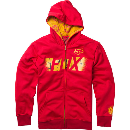 Fox Racing Youth Marvel Iron Man Zip Hoodie - Red