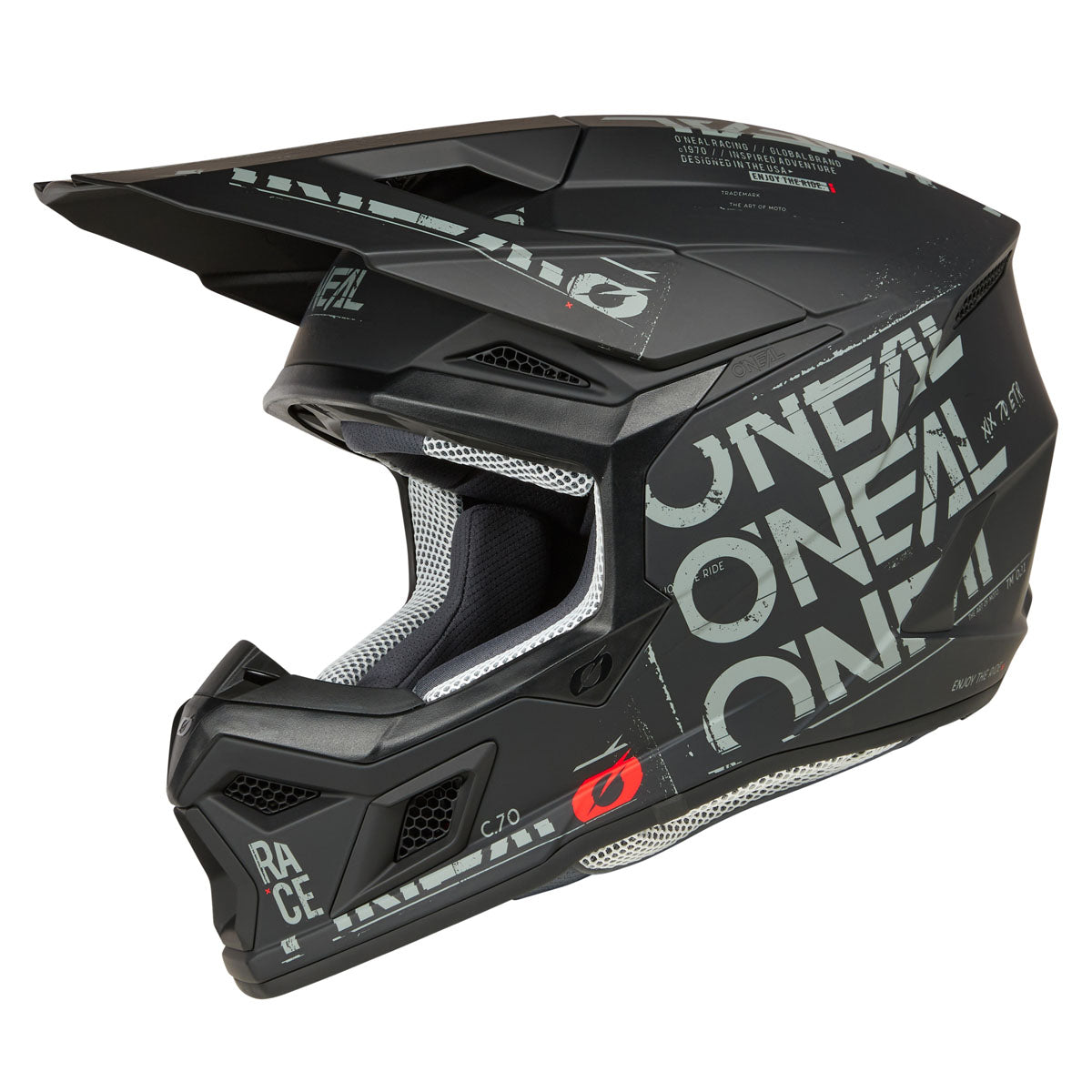 O'Neal 3 Series Helmet Static - Black/Grey