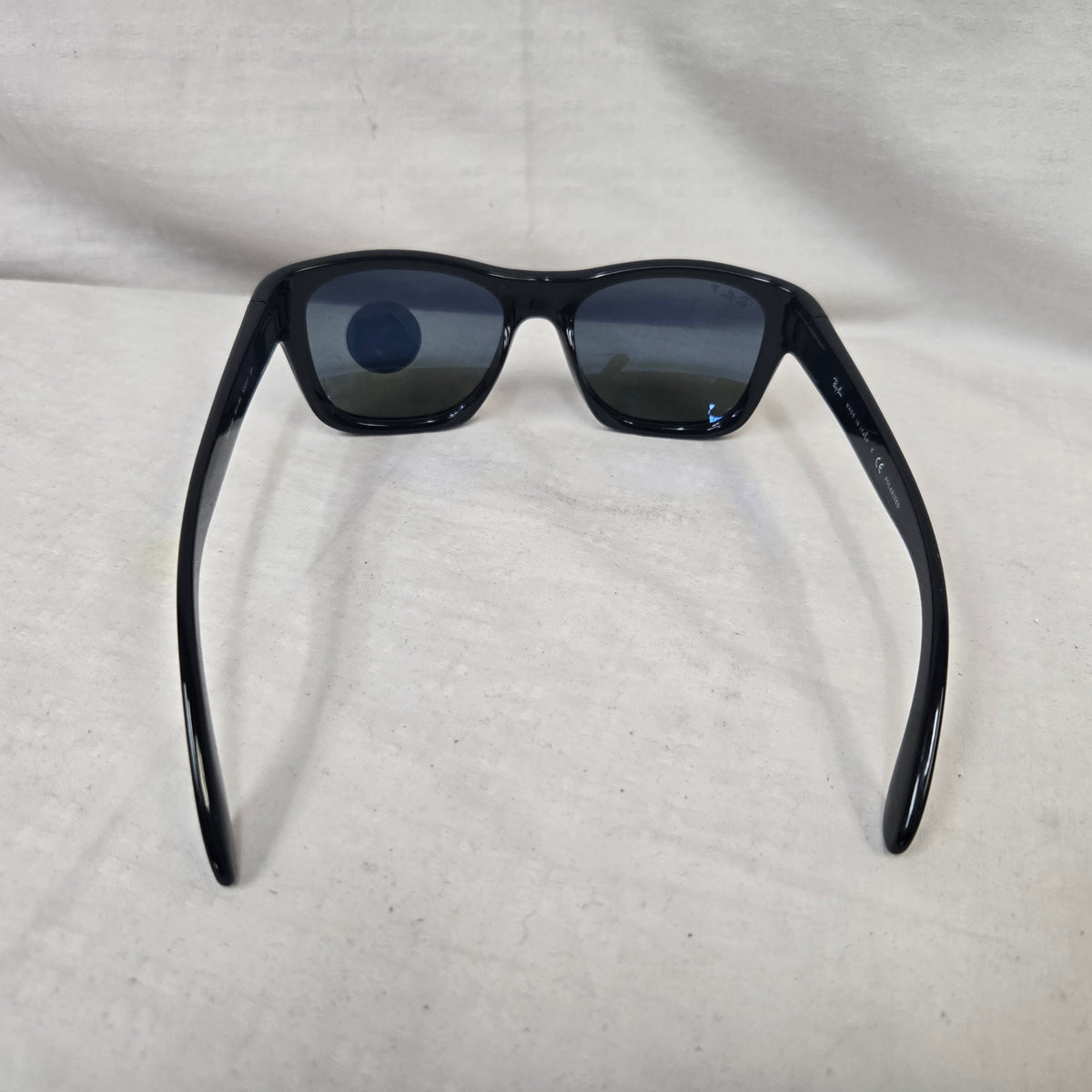 Ray Ban Sunglasses in Polished Black and Green Polarized Lens RB4194-02 5317