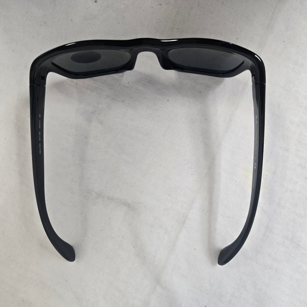 Ray Ban Sunglasses in Polished Black and Green Polarized Lens RB4194-02 5317