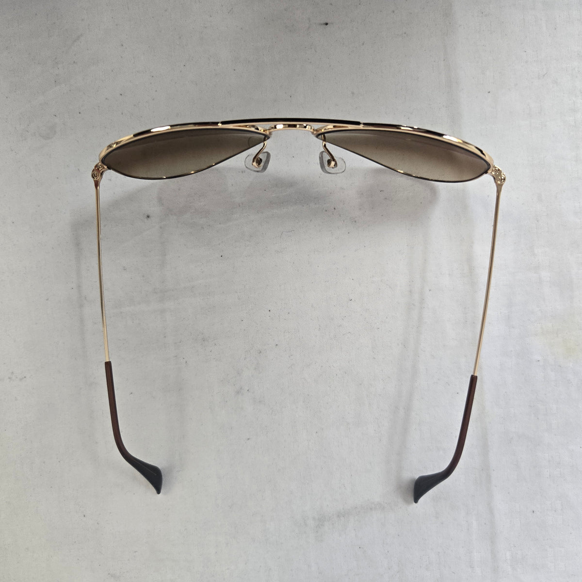 Ray Ban Aviator Large Metal Sunglasses Arista/ Crystal Faded Brown RB3025