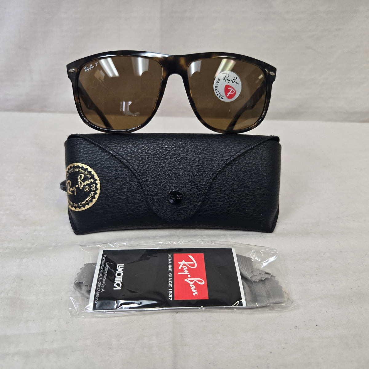 Ray Ban Boyfriend Sunglasses Tortoise Frame / Brown Lens RB4147 710/57 60-15