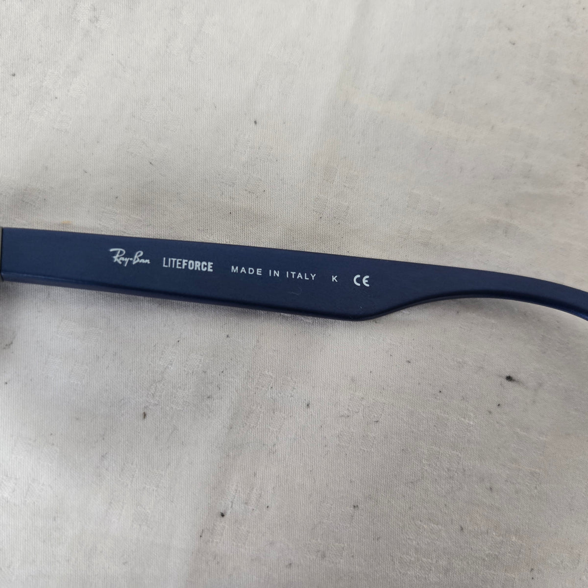 Ray Ban Liteforce Wayfarer Sunglasses Blue / Polarized Dark Grey Gradient Lens RB4195