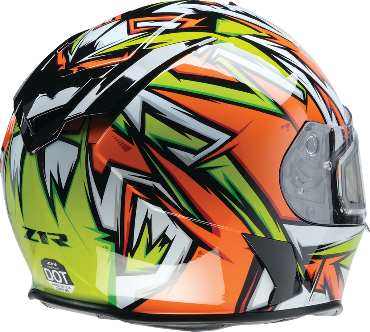 Z1R Warrant Snow Neuron Helmet - Orange/Green