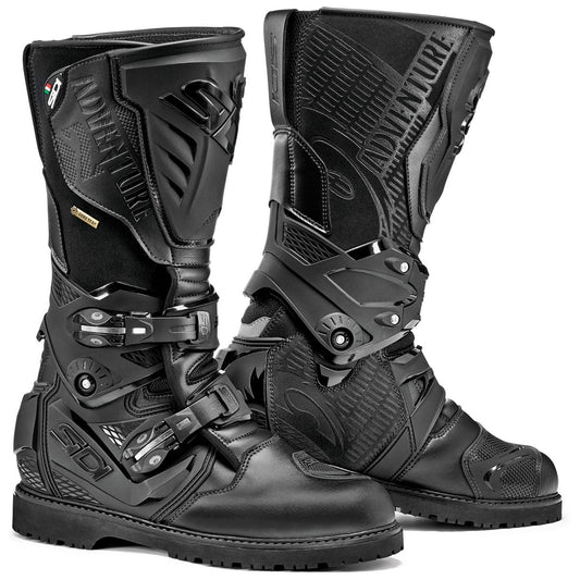Sidi Adventure 2 Gore Tex Street Motorcycle Boots - Black/Black
