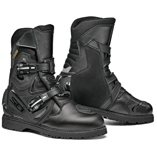 Sidi Mid Adventure 2 Gore Tex Street Motorcycle Boots - Black/Black