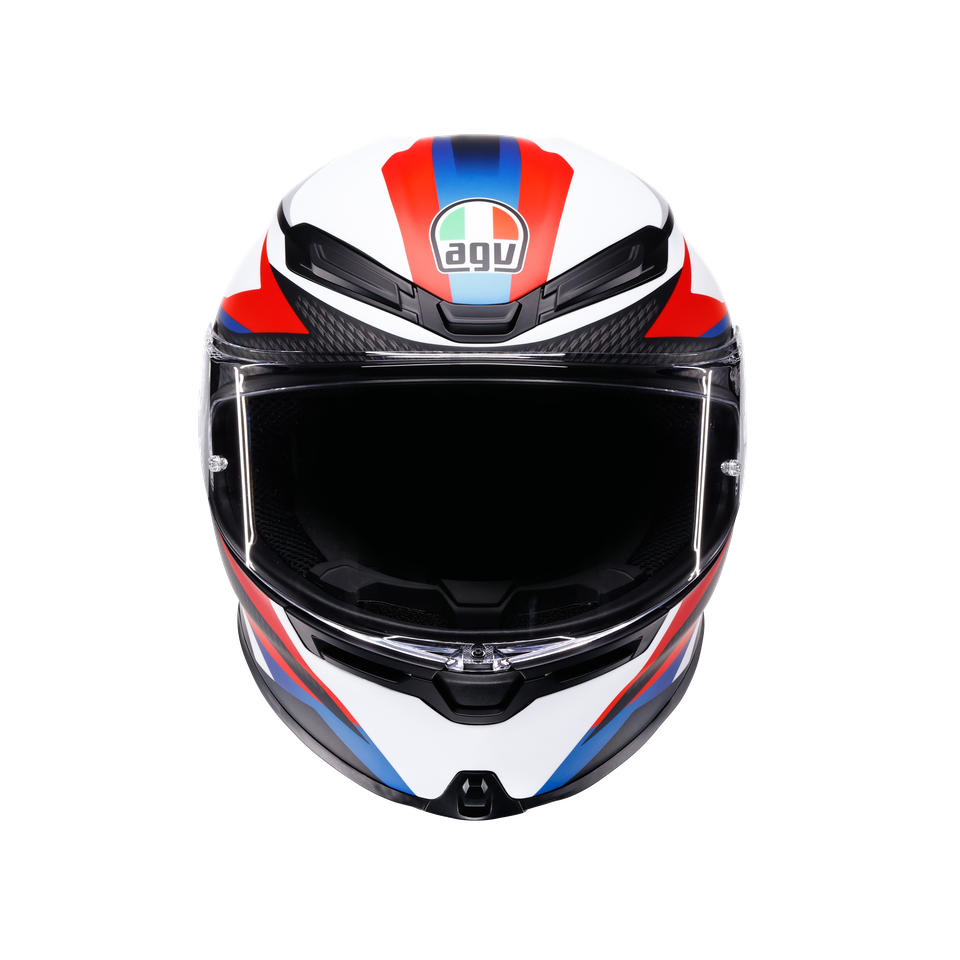 AGV K6 S Helmet - Timewarp - Matte Black/Red/Blue