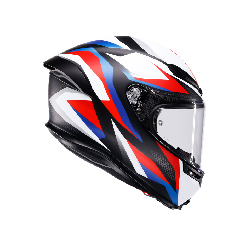 AGV K6 S Helmet - Timewarp - Matte Black/Red/Blue