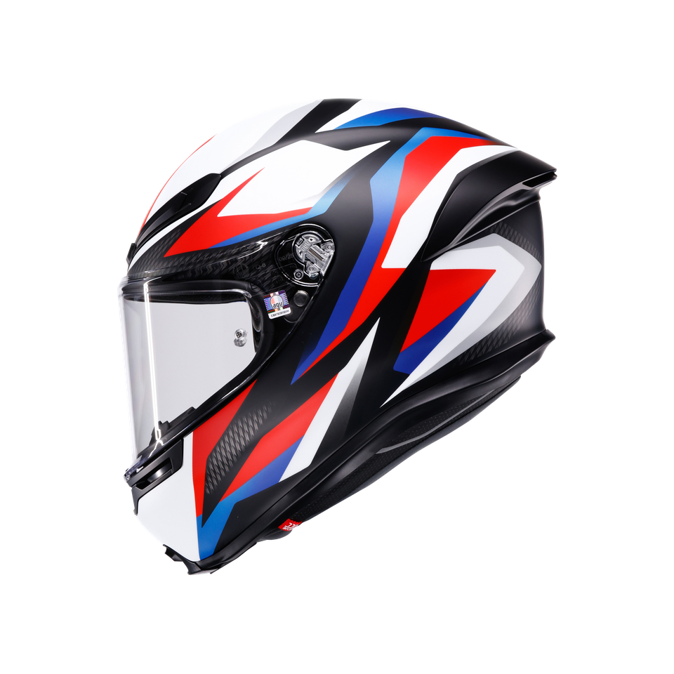AGV K6 S Helmet - Timewarp - Matte Black/Red/Blue