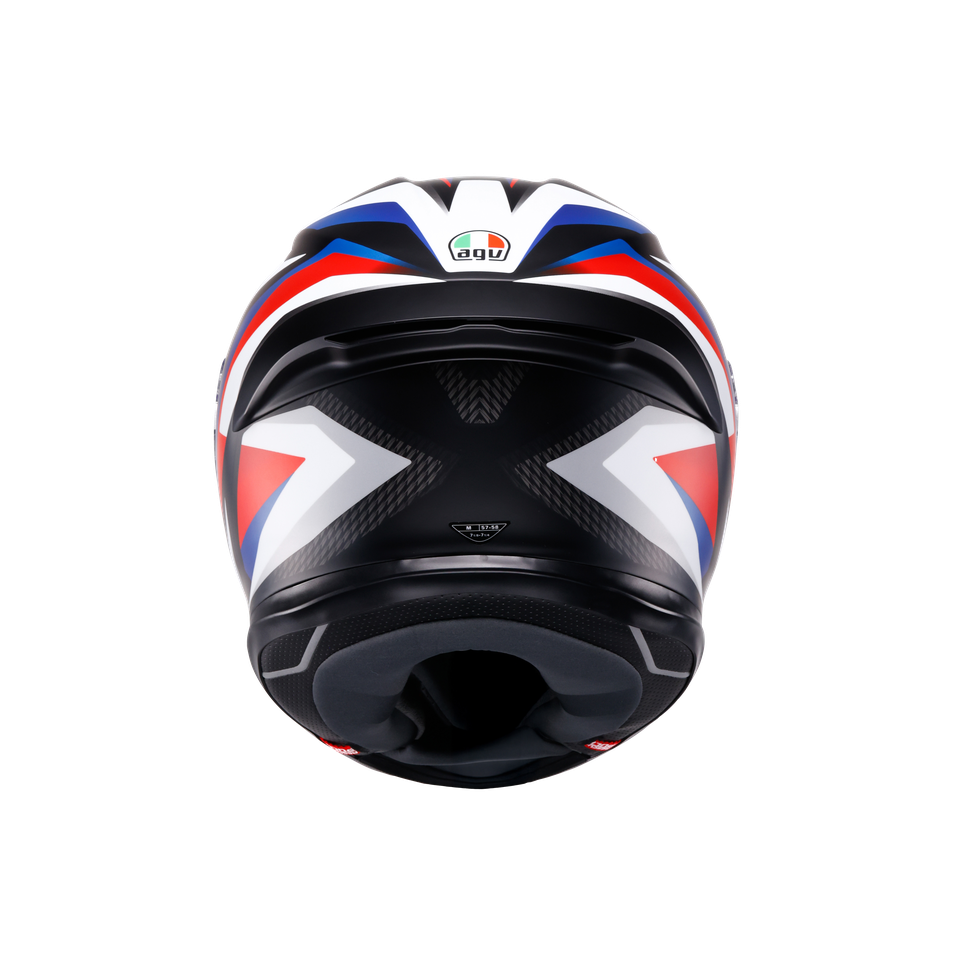 AGV K6 S Helmet - Timewarp - Matte Black/Red/Blue