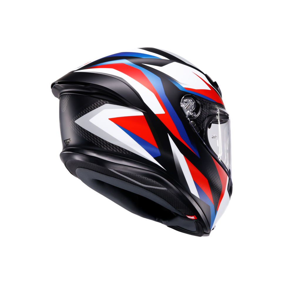 AGV K6 S Helmet - Timewarp - Matte Black/Red/Blue