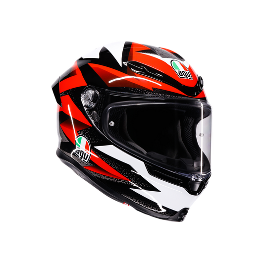 AGV K6 S Helmet - Braven - Black/Red/White