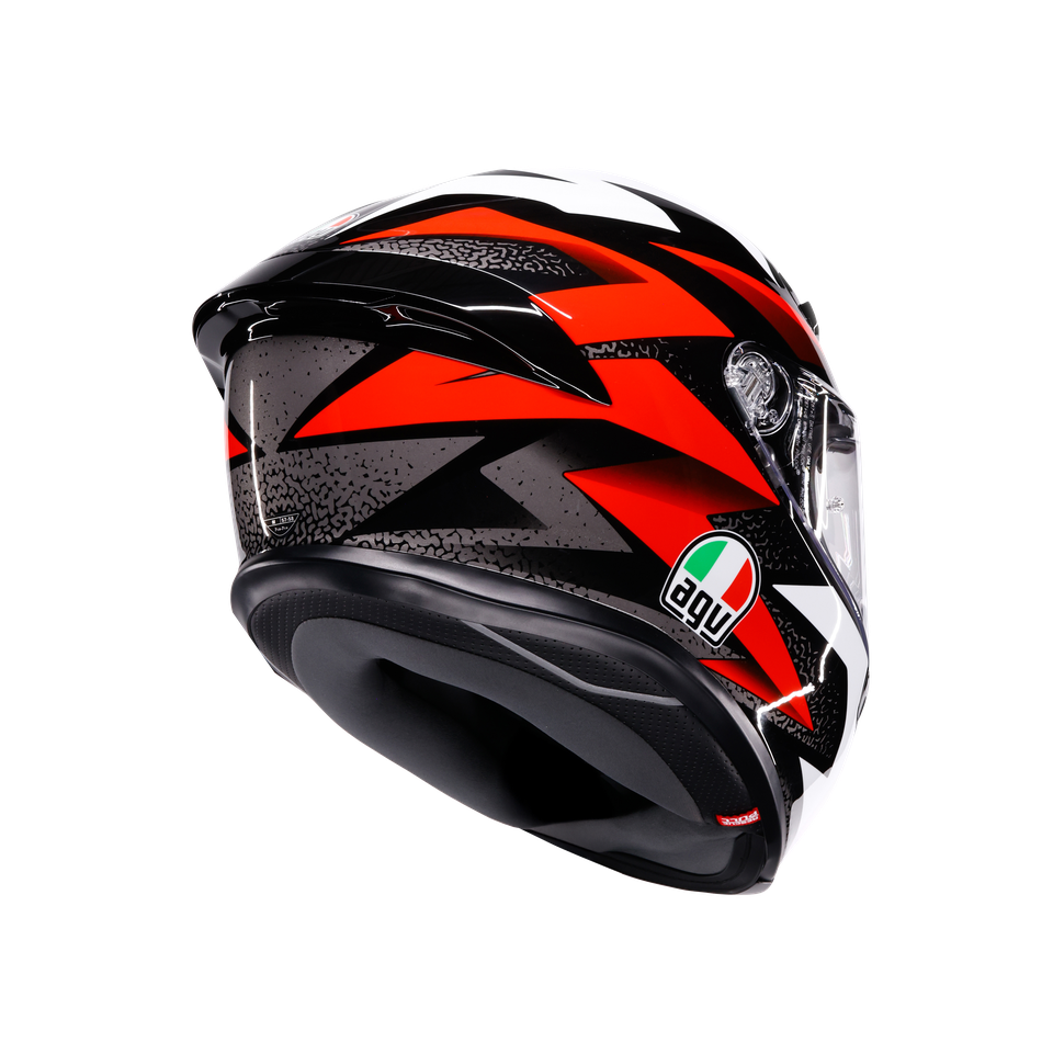 AGV K6 S Helmet - Braven - Black/Red/White