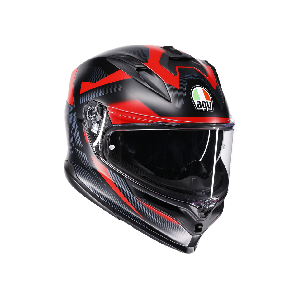 AGV K7 Helmet - Glimpse - Matte Black/Red