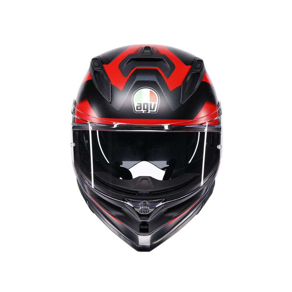 AGV K7 Helmet - Glimpse - Matte Black/Red