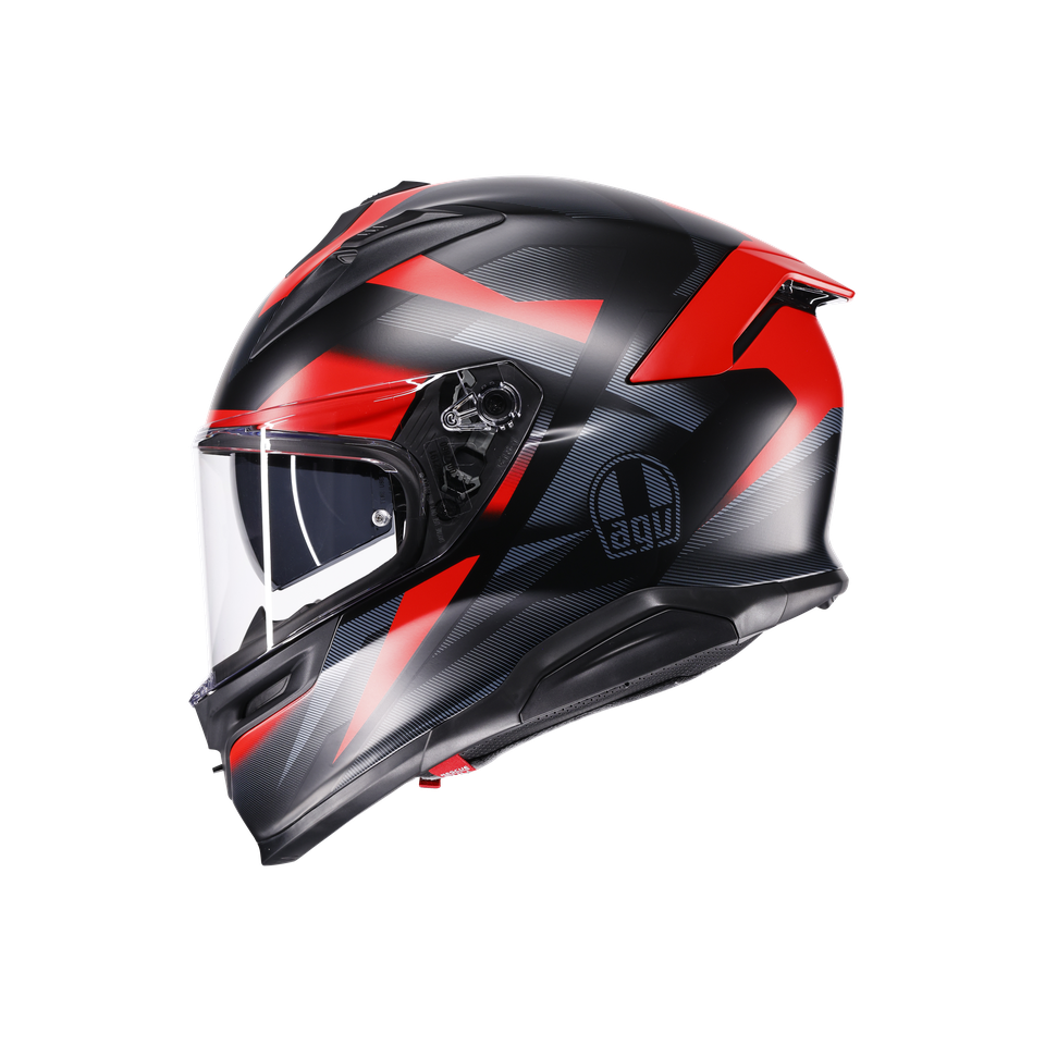 AGV K7 Helmet - Glimpse - Matte Black/Red