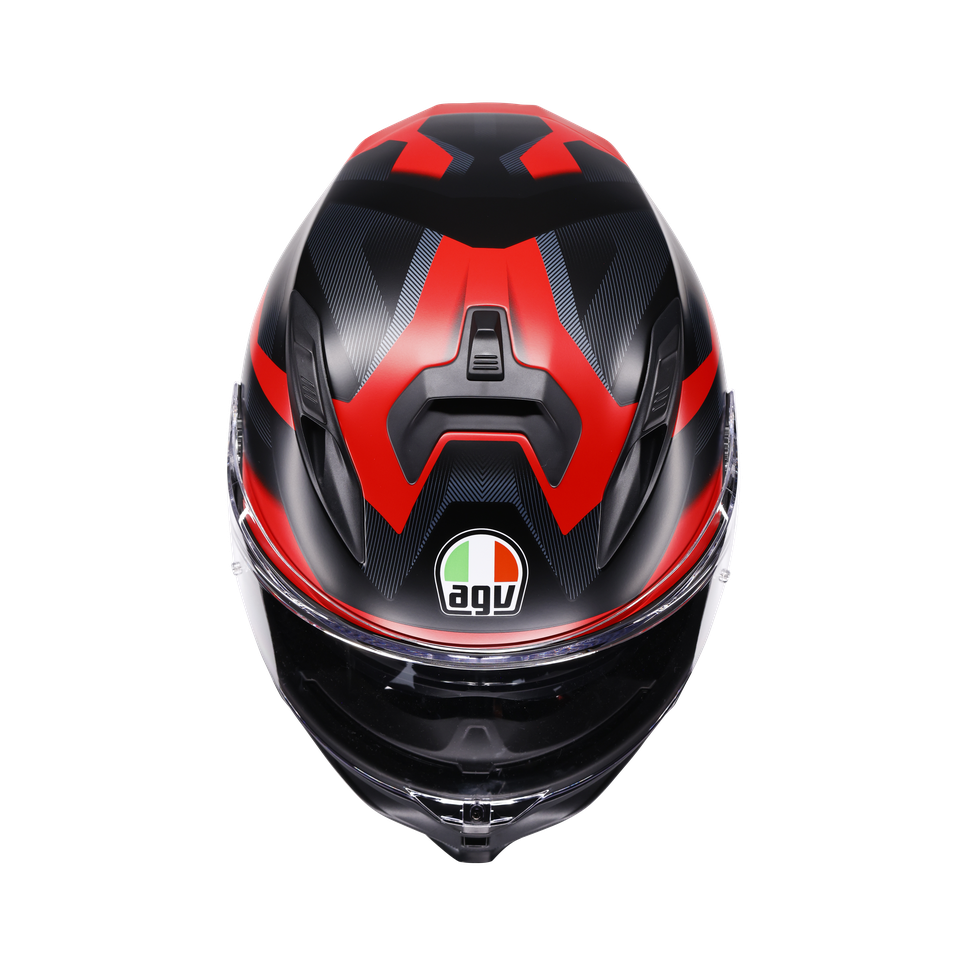 AGV K7 Helmet - Glimpse - Matte Black/Red