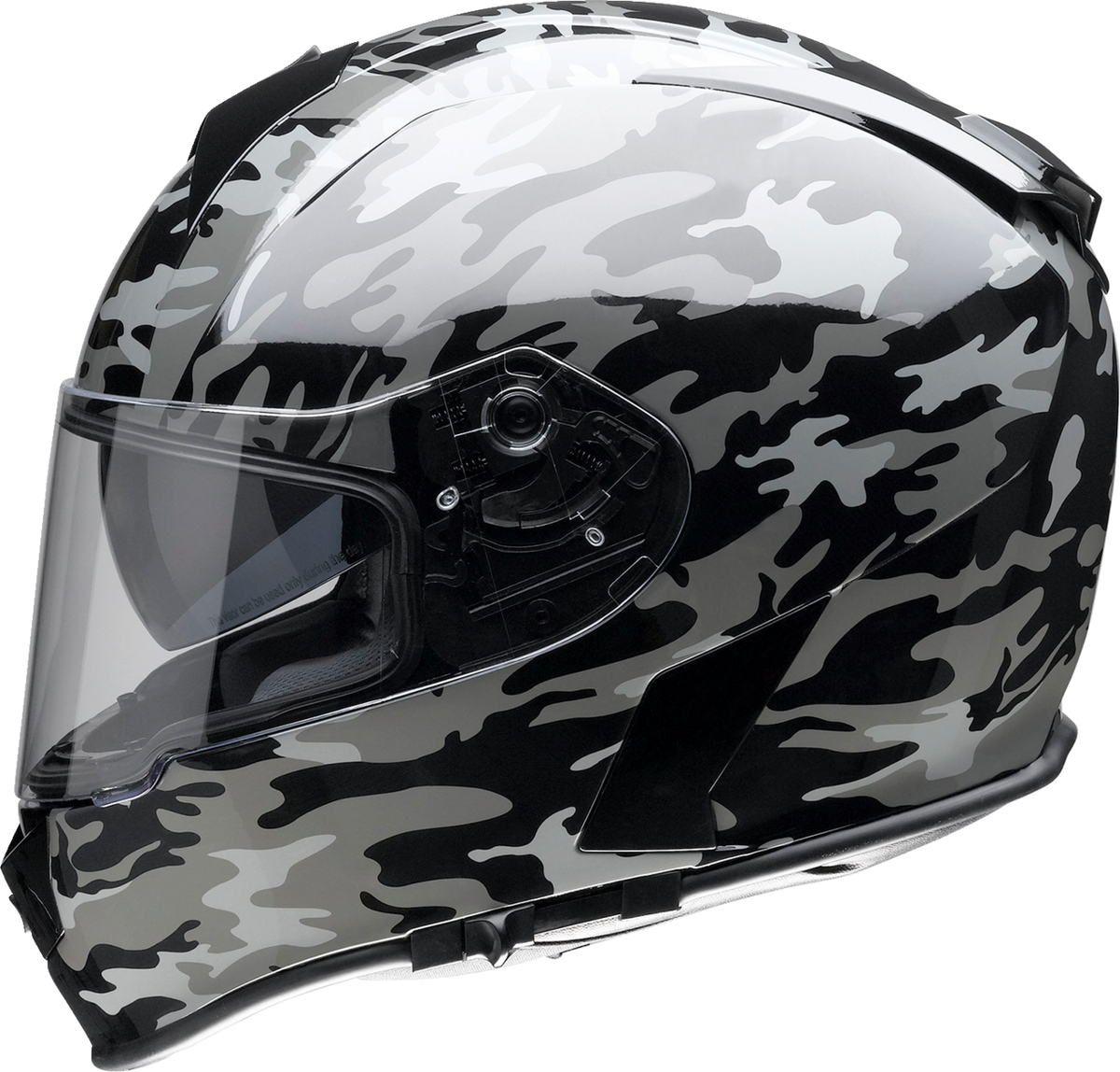 Z1R Warrant Camo Helmet - Black/Gray