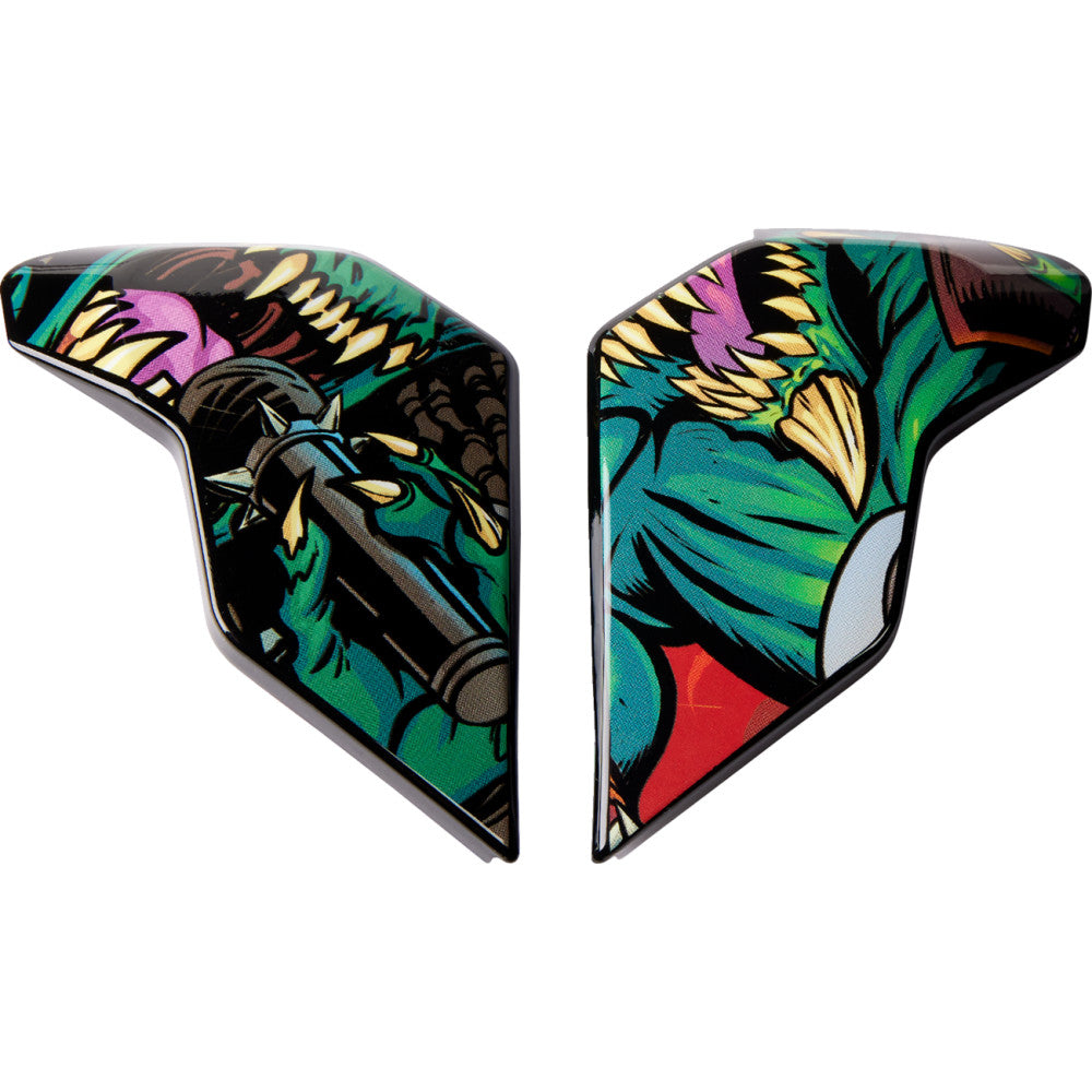 Icon Airflite Helmet Side Plates - Blegh Red