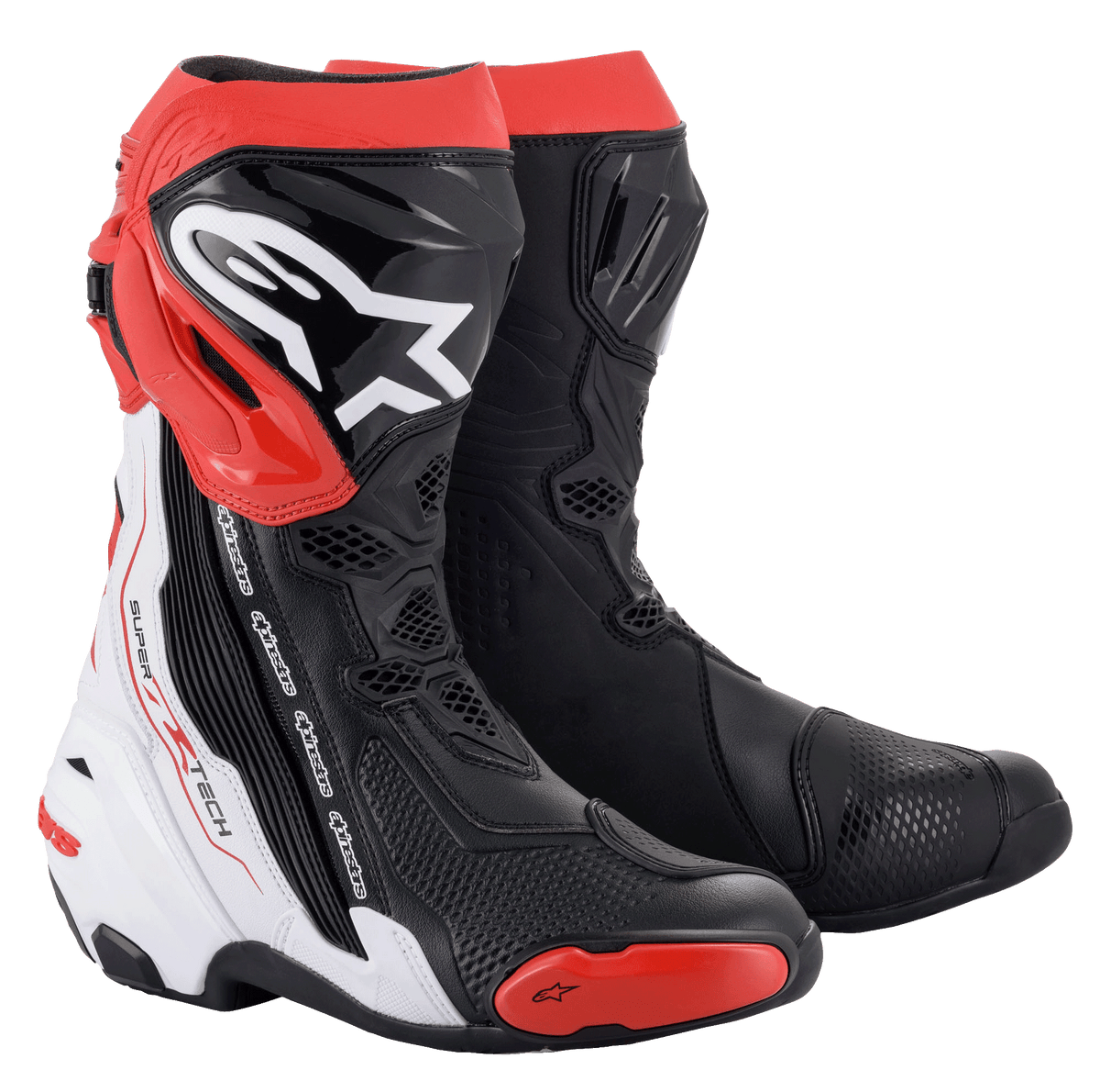 Alpinestars Supertech R Boots - Black/White/Red