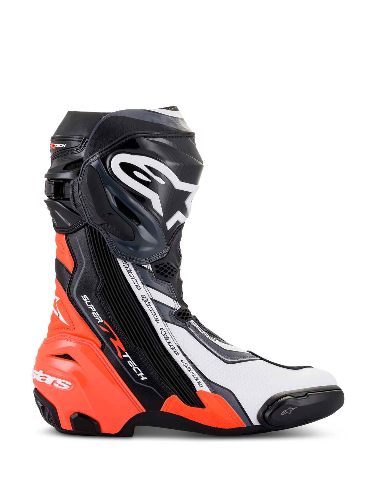 Alpinestars Supertech R Boots - Black/Red Fluo/White/Gray