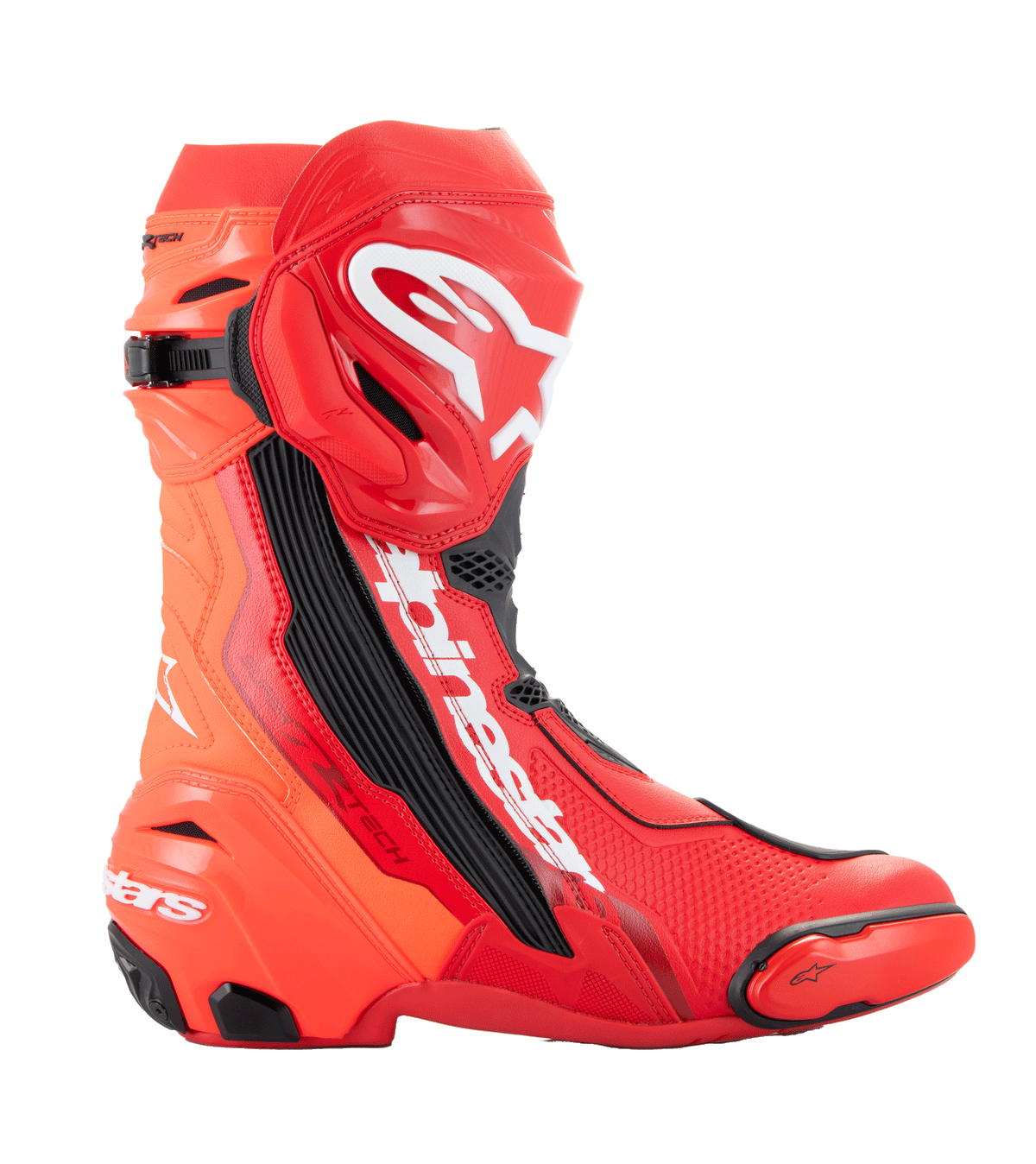 Alpinestars Supertech R Boots - Bright Red/Red Fluo