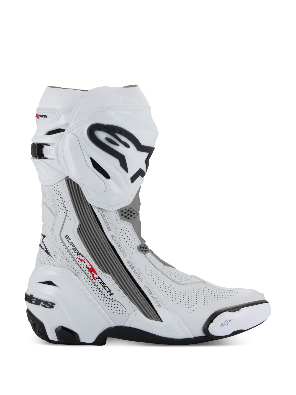 Alpinestars Supertech R Vented Boots - White/Mid Gray/Black