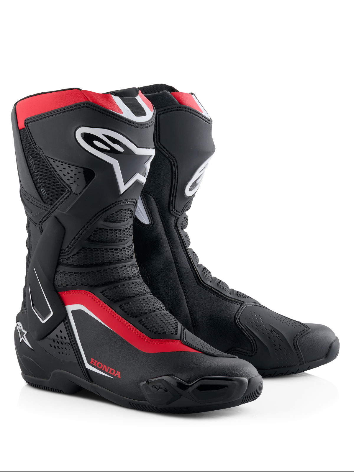 Alpinestars Honda Smx-6 V3 Boots - Black/Bright Red/White