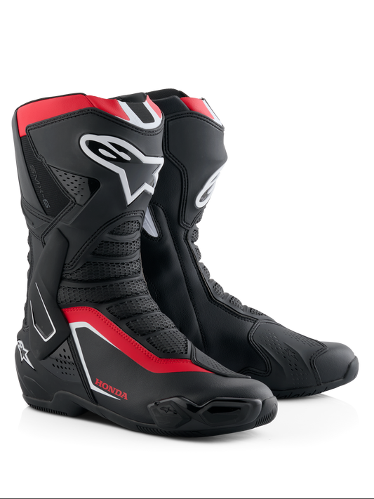 Alpinestars Honda Smx-6 V3 Boots - Black/Bright Red/White