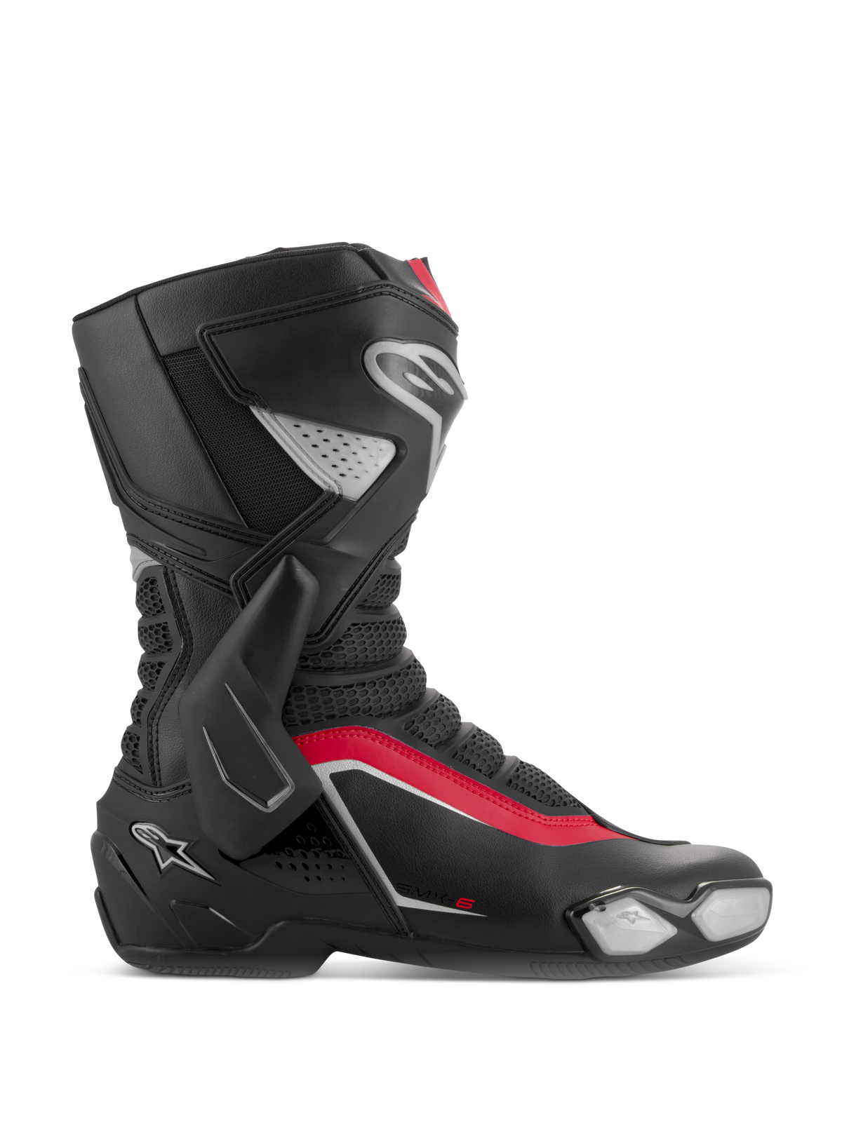 Alpinestars SMX-6 V3 Boots - Black/Silver/Red